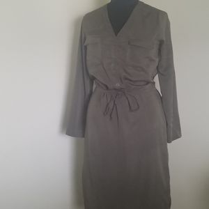 Cute drawstring enclosed dress